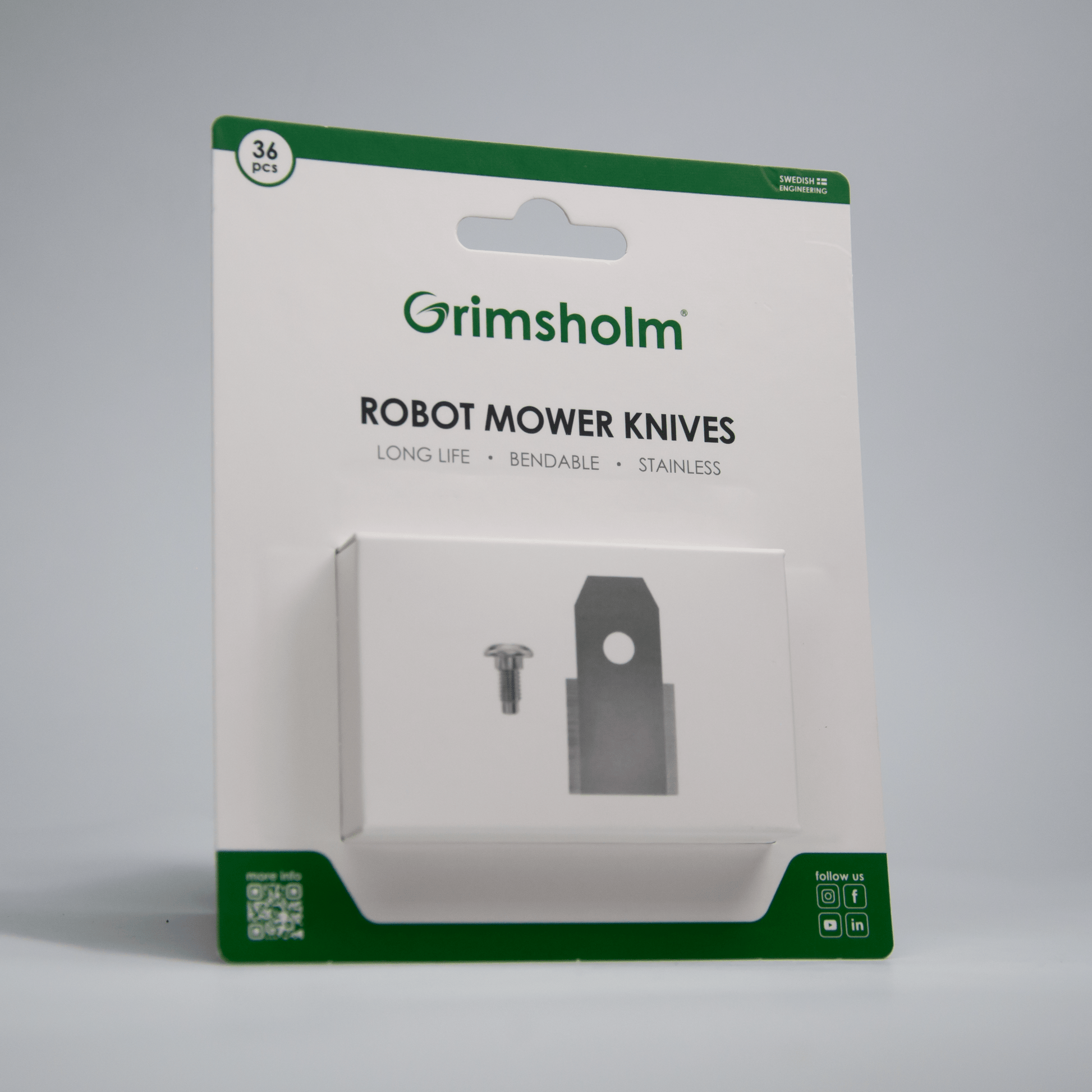 Ersatzklingen für Husqvarna Automower, Gardena & McCulloch Mähroboter - Exact Designs